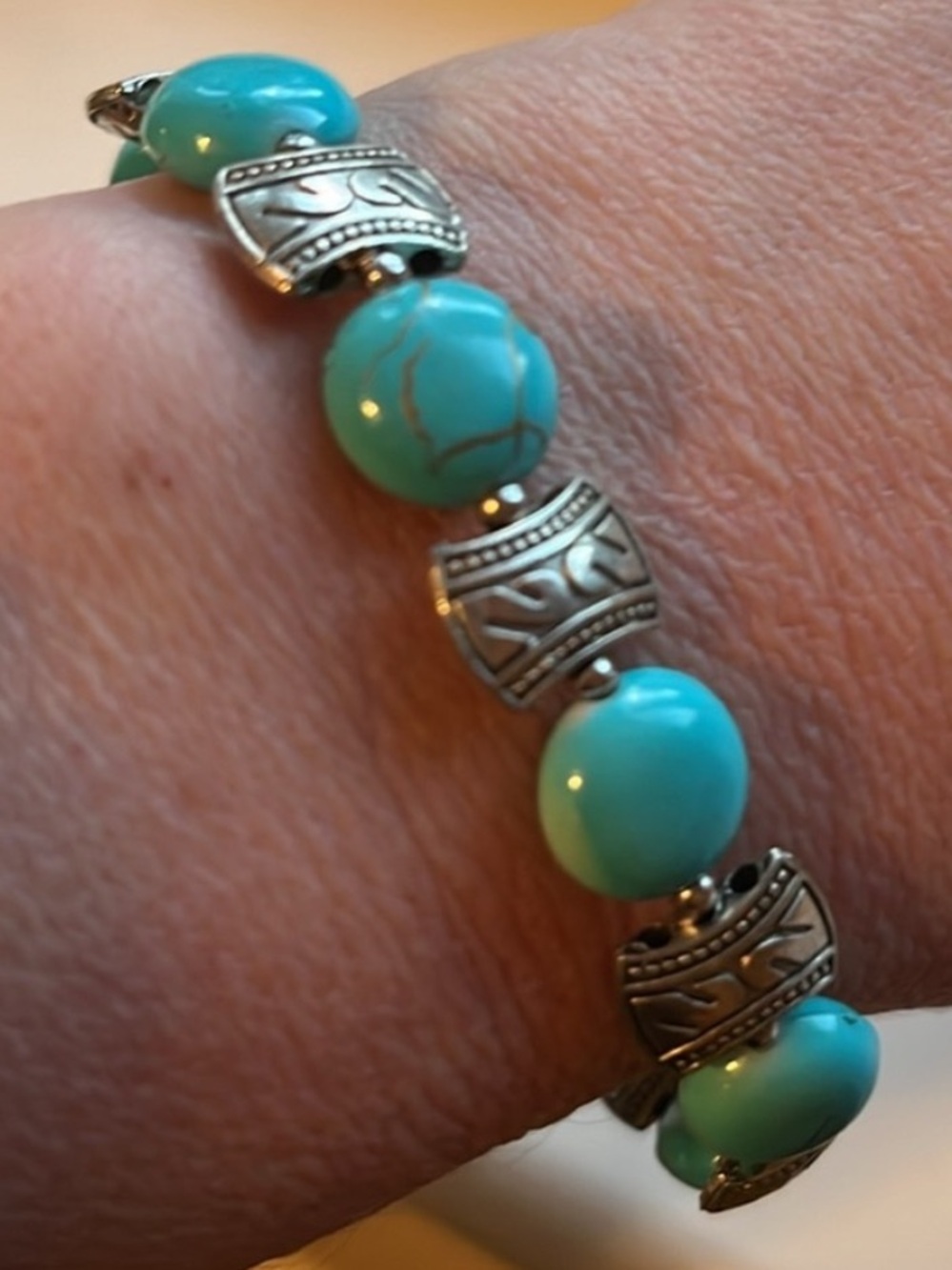 Turquoise and Silver Bracelet